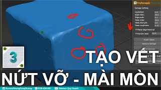 ✅ CÁCH TẠO VẾT NỨT VỠ, MÀI MÒN TRONG 3DSMAX | 3dsmax quy hoạch