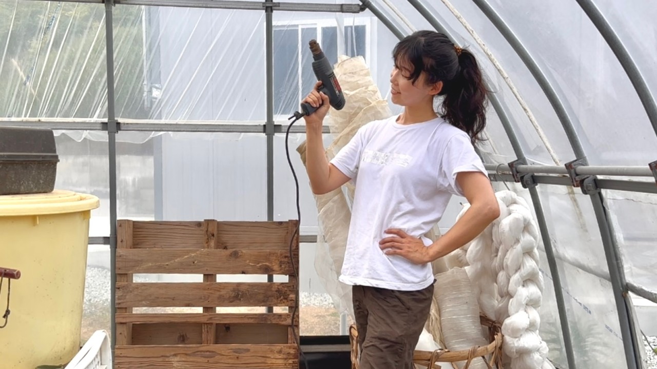 小さな畑の道具小屋を片づける日｜耕さない畑Vlog