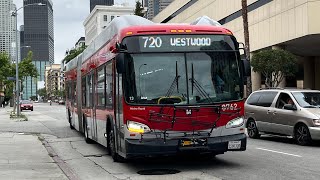 ⁴ᴷ⁶⁰ LA Metro 2019 New Flyer XN60 #8762 on Rapid Route 720 - YouTube
