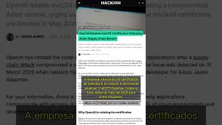 🧐👉 OpenAI troca certificados no macOS após ataque à cadeia de suprimentos: ... #QixNewsCrypto