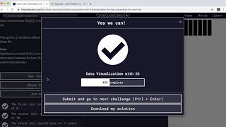 13 - Dynamically Set Coordinates for Each Bar - Data Visualization with D3 - freeCodeCamp Tutorial Profile