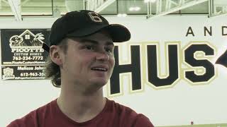 Joe Ruhland interviews former Husky and current University of Wisconsin Badger, Weston Knox.