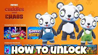 how to get the free Team Panda Jr sidekick Fortnite free