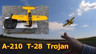 136【RC100g未満】ラジコン飛行機 XK ハイテック A210 T-28 Trojan 