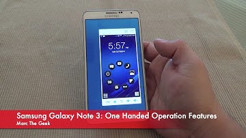 Samsung Galaxy Note 3: One Handed Operation Feature
