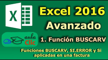 Excel 2016 avanzado. 1. La función BUSCARV en una factura.