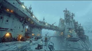 Subzero Dock - Beatless Winter Wind Ambient for Sleep and Study [4K Ultra HD]