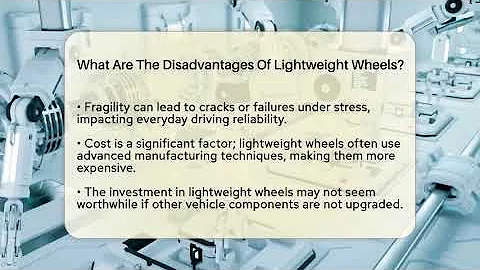 What Are The Disadvantages Of Lightweight Wheels? - Talking Tech Trends