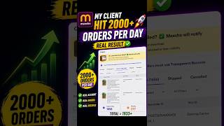 2000+ Orders Per Day 😳 | Real Meesho Client Proof #meeshoseller #meesho #meeshoorders