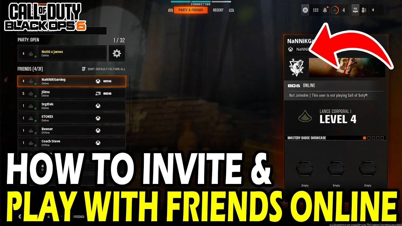 How to Play with Friends Online in Black Ops 6 - YouTube