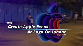 How to create #AppleEvent 2022 AR logo on iPhone by switch to i