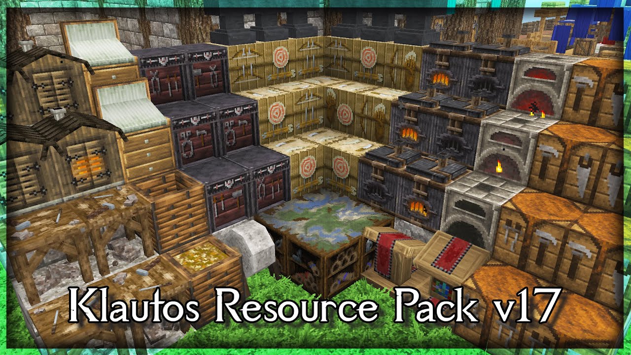 Я перетекстурировал каждый блок работы и построил музей текстур! | Klautos Resource Pack v17