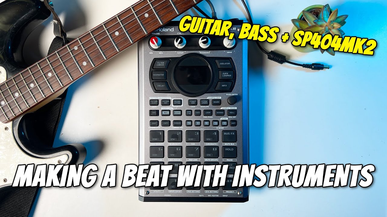 Первый раз делаю LOFI хип-хоп с помощью инструментов! (Гитара, бас и SP404-MK2)