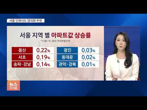강남 아파트값은 평당 1.3억까지…서울 안에서도 아파트값 양극화