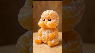 Feeding the Cutest Tiny Orange Baby! Food Art Comes to Life#FruitArt#FoodCarving#MandarinBaby