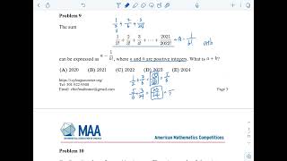 2022 AMC10B problem9 #9