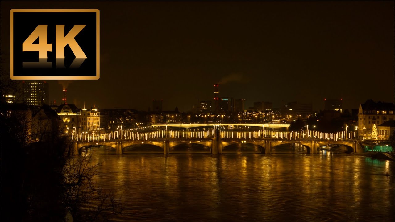 Light Basel City Lights - Basel | Free Stock Videos - YouTube
