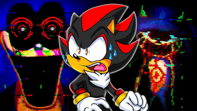 8213 - semi-grimdark, artist:evilmoka, miles tails prower, oc, oc:tails. exe, black sclera, bleeding from eyes, blood, friday night funkin, glowing  eyes, grey background, looking at viewer, no mouth, red eyes, simple  background, solo 