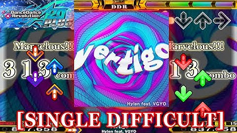 【DDR A20 PLUS】  Vertigo [SINGLE DIFFICULT] 譜面確認＋クラップ