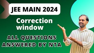 JEE Main 2024 Application correction window update