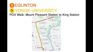 TTC POV Walk: Sunnybrook Park Station to King Station via Eglinton Station (4K 60FPS)
