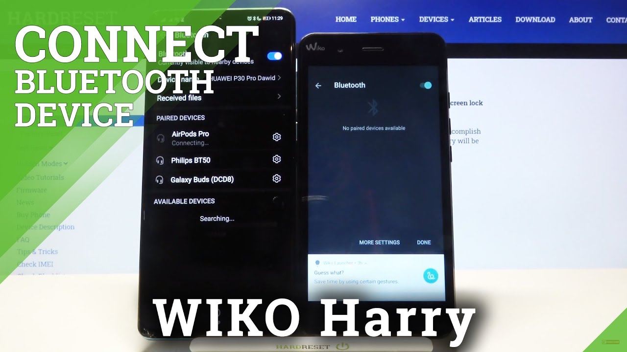 How to Pair Wiko Harry via Bluetooth – Connection Settings - YouTube