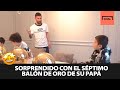 ¡La sorpresa de los hijos de Messi al ver que su papá ganó el Balón de Oro por séptima ocasión!