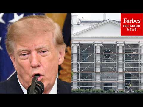 'Now It's Beautiful, We Reskinned It': Trump Touts Renovations Of White House Exterior