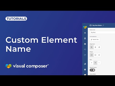 How To Change Element Name In Visual Composer Website Builder