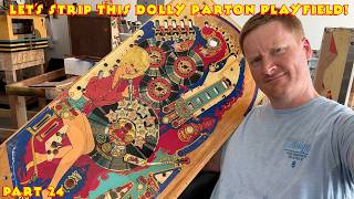 Pin-Doc Rotisserie vs Dolly Parton Playfield! - Pinball Restoration Class of 2025(6) Part 24