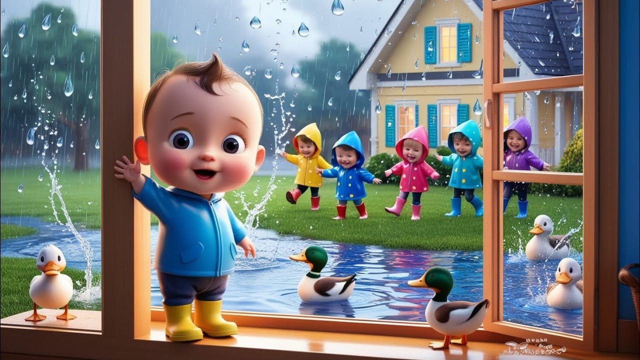 "🦄 Sing Along to 'Rain Rain Go Away'! ☔️ Fun Kids' Nursery Rhymes & Songs 🌈"
