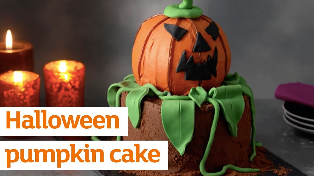 Halloween Pumpkin Cake Recipe Sainsbury's YouTube