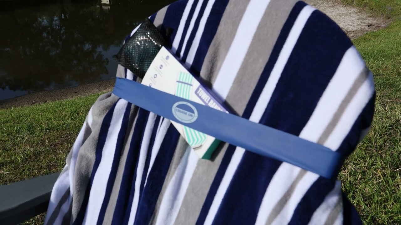 Ditch the Clips!  These Towel BANDS Are The BEST Beach Hack!