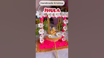 DIY Krishna Jhula for Janamasthami #satisfying  #short  #shorts  #ytshorts  #kids #viralshorts #diy