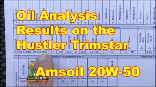 Oil Analysis Results...Hustler Trimstar...AMSOIL 20W-50