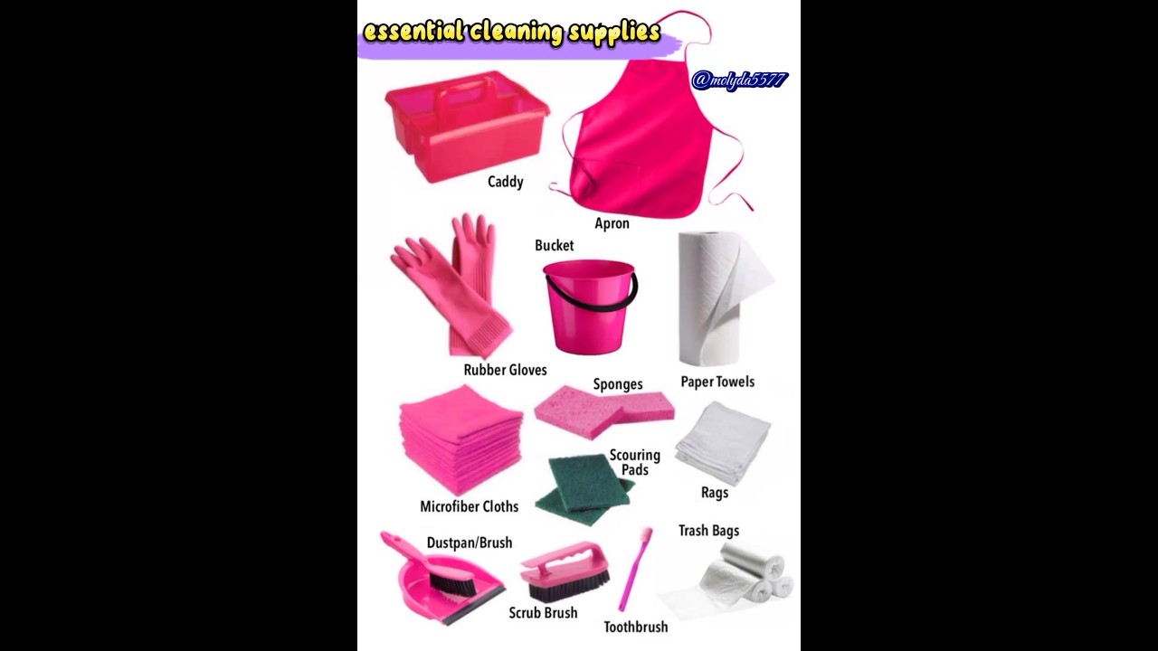 Cleaning supplies word p1 