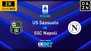 US SASSUOLO VS SSC NAPOLI - SERIE A ENILIVE 2026 - MAPEI STADIUM - MOD REALISTICO - DAZN TV