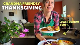 वृद्ध माता-पिता वाले परिवार के लिए धन्यवाद दिवस / नरम और कम सोडियम वाला अवकाश भोजन / कम मक्खन screenshot 5