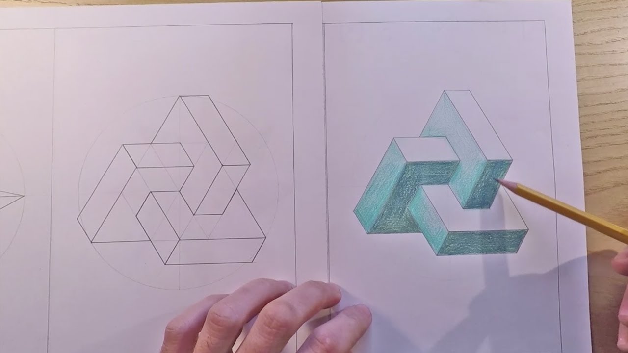 INTERSEZIONE DI TRE PARALLELEPIPEDI - Costruzione Geometrica