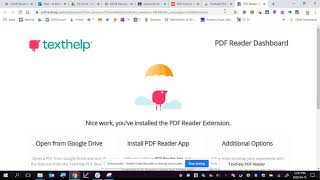 Using Text Help PDF the first time