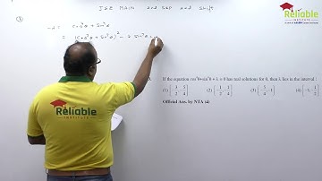 JEE-Main April / Sept. (2nd Sept. Shift-2) 2020. Video Solutions (Mathematics) by Reliable KOTA.