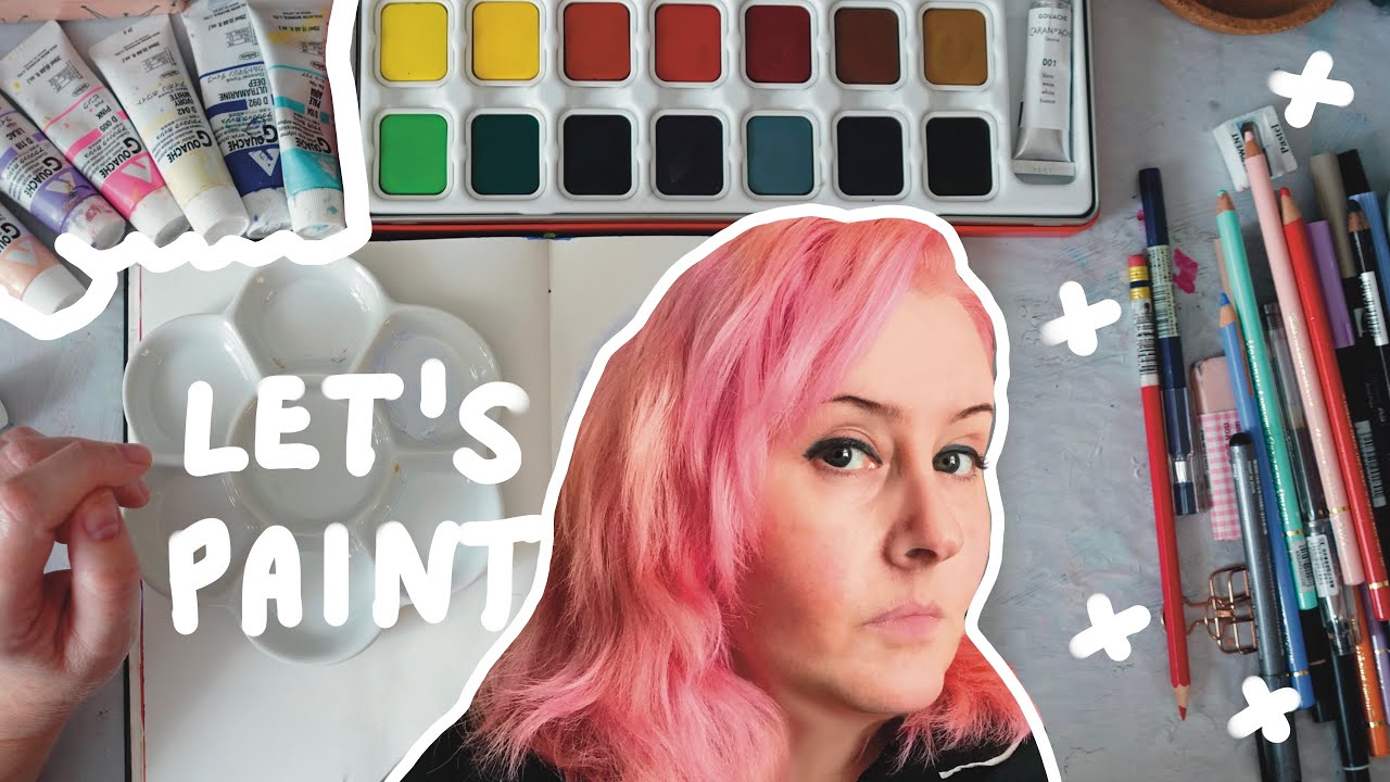 Let's Paint! New Caran d'Ache Gouache paints ~ Deborah Woodthorpe Illustration