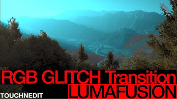 RGB GLITCH Shake Transition Effect - LumaFusion How to Tutorial