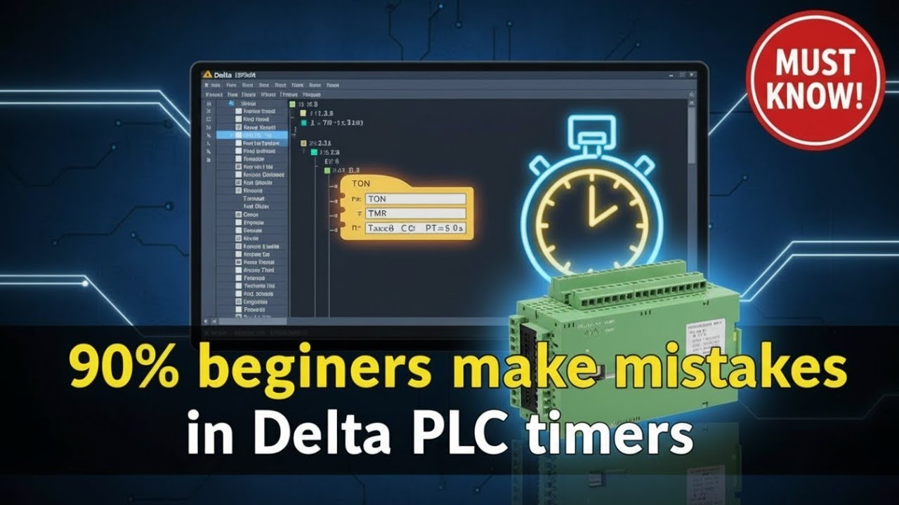 Delta PLC Timers for Beginners || Timer Programming Step-by-Step - YouTube