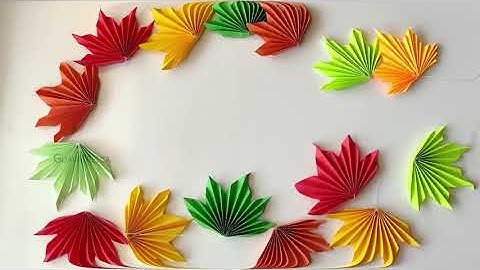 Paper Decor | Fall Decor Ideas | Maple Leaves Garland | Leaves Decor | Easy Paper Craft | DIY decor