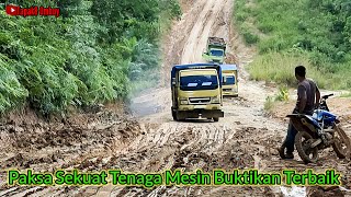 Hino Dutro VS Pasukan Canter Saling Tunjukkan Tenaga Mesin Taklukkan Tanjakan Danau Mati