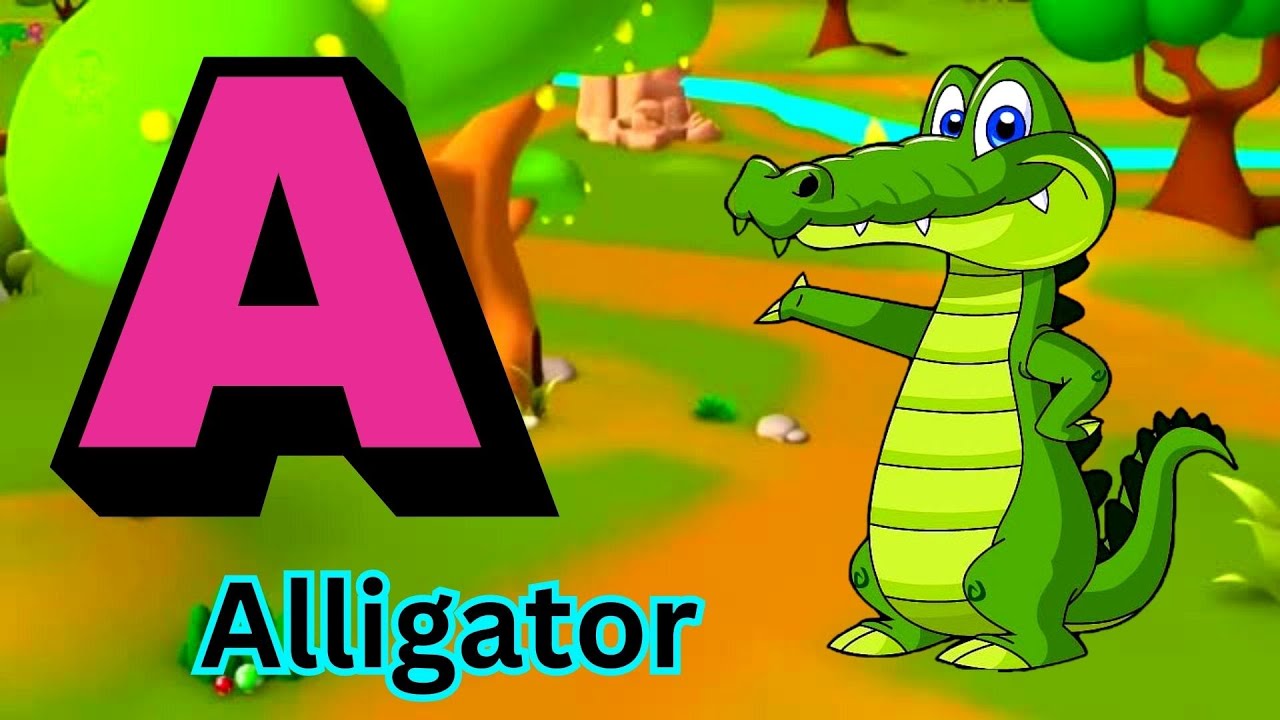 a for alligator b for bear alphabets for toddlers learning video learn ...