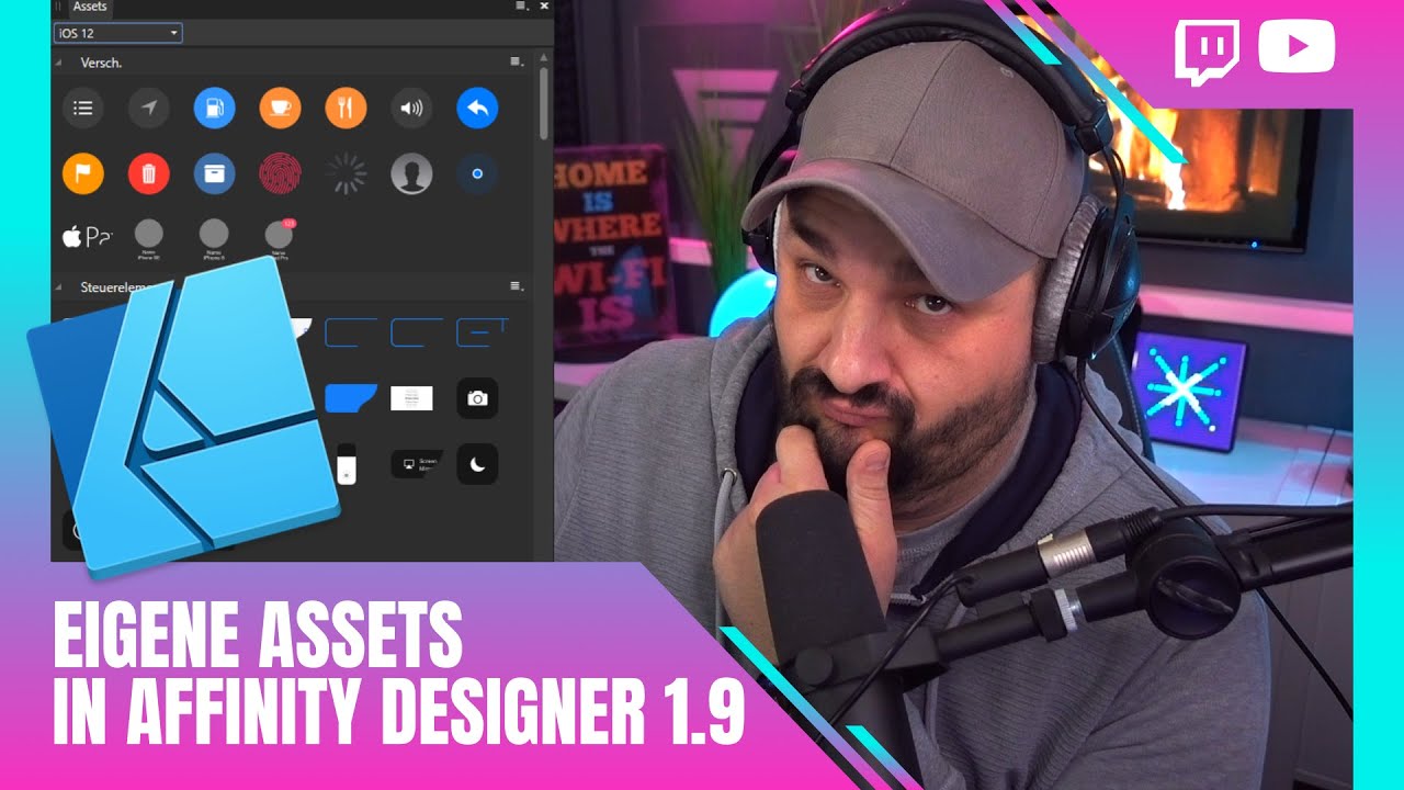 Eigene Assets in Affinity Designer 1.9 erstellen | Funtee hilft! - YouTube