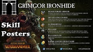 Total War Warhammer Greenskin Legendary Lords Skill Posters