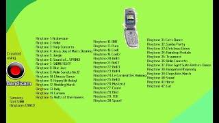 Samsung SGH-S300 Ringtones (2003) on MCP-MA7! | THIRD PART ONLY! | COMPLETE 42 RINGTONES!